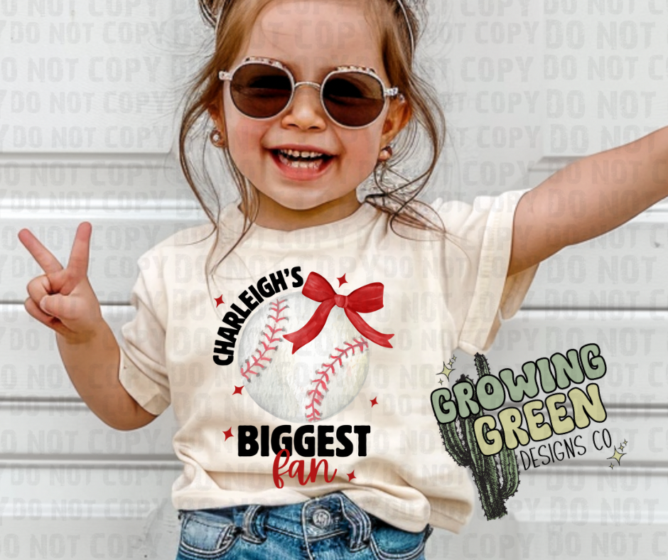 Biggest Fan Baseball Coquette